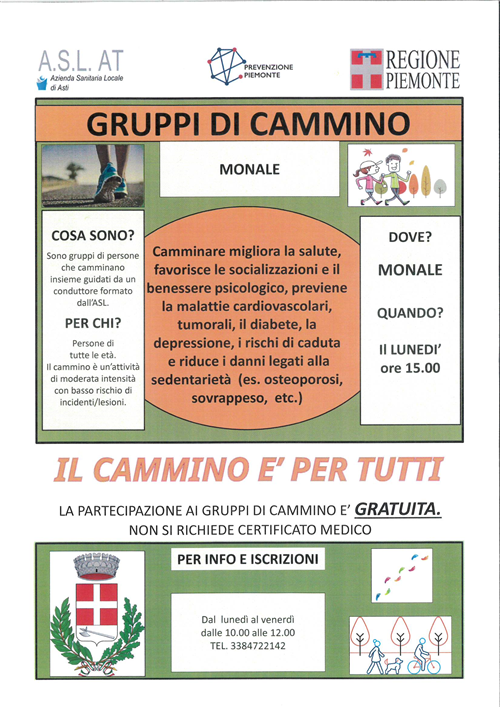 Gruppi di Cammino a Monale